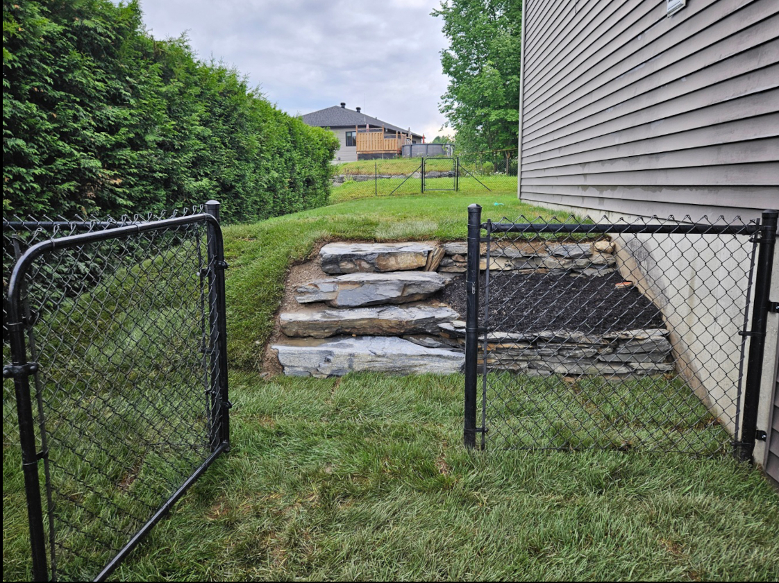 muret de pierres, paysament, magog, sherbrooke